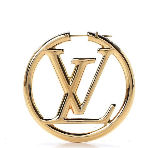 louis vuitton monogram hoop earrings